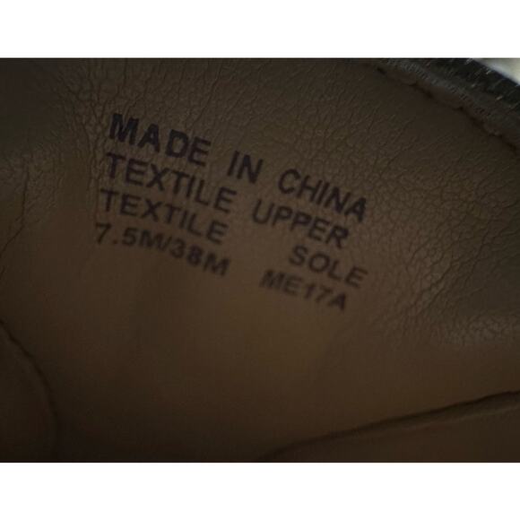 Michael Kors Fulton Leather Bling Metallic Gold Flats Shoes size 7.5 - Picture 12 of 13